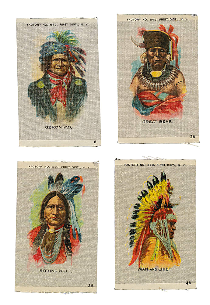 Circa 1910 S67 "Indian Chiefs" Silks Complete Set (50)