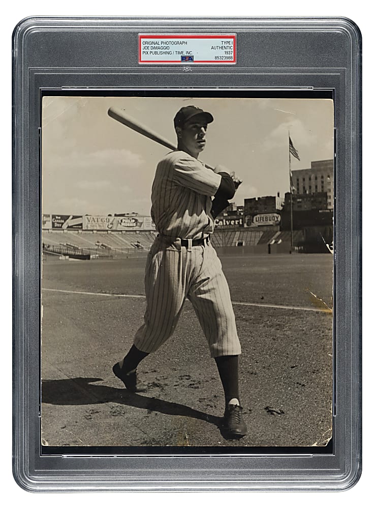 1937 Joe DiMaggio Original PIX Publishing Photograph PSA/DNA Type I