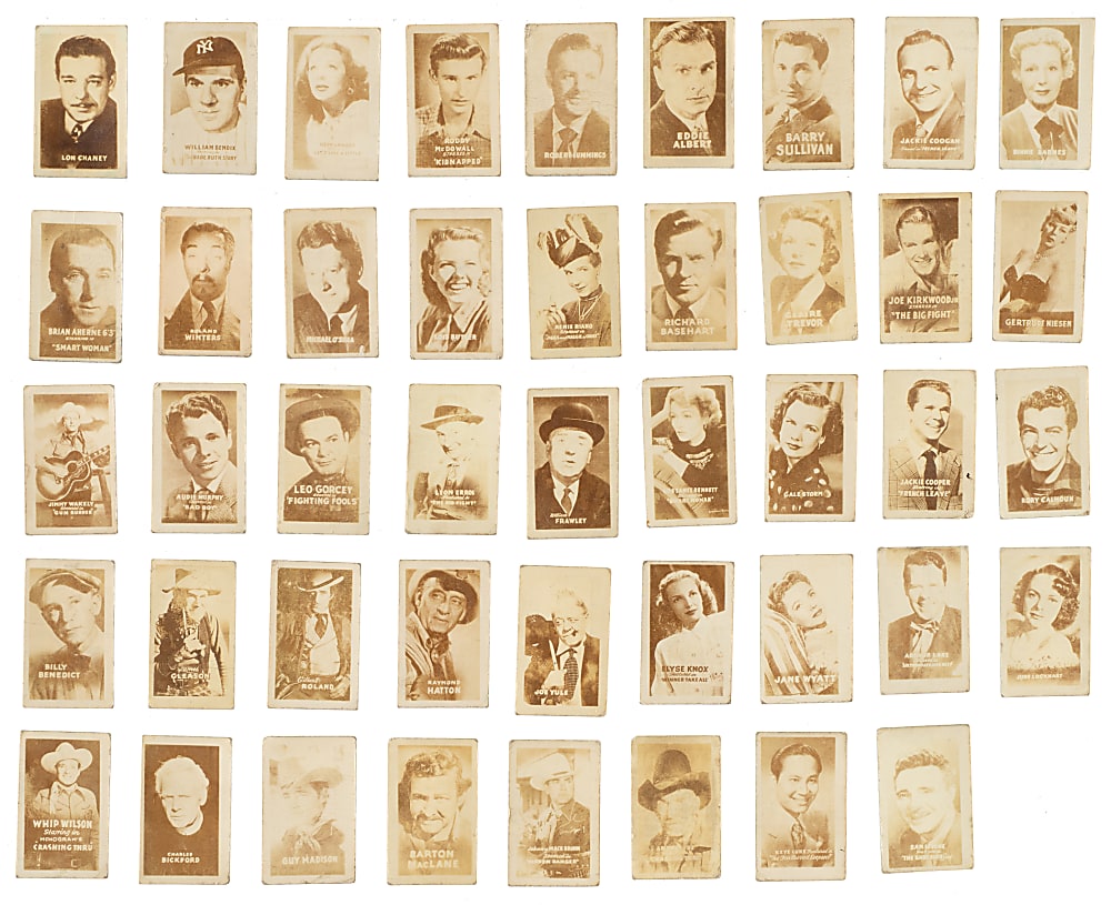 1948 Topps "Hocus Focus" Magic Photo Album with 53 Cards Including Babe Ruth and Tris Speaker