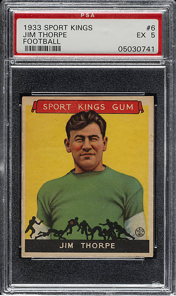 1933 R338 Sport Kings #6 Jim Thorpe PSA EX 5