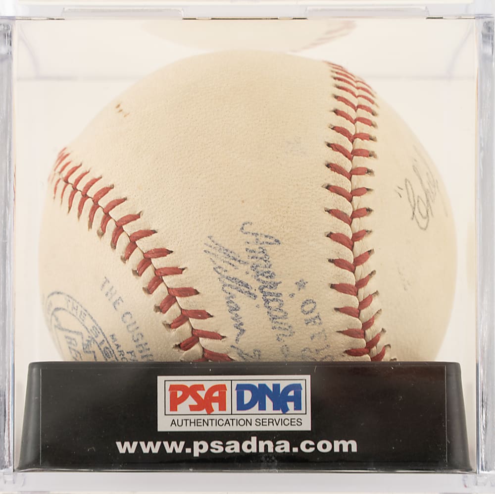 Chief Bender Single-Signed Baseball PSA/DNA NM-MT 8 Autograph Grade