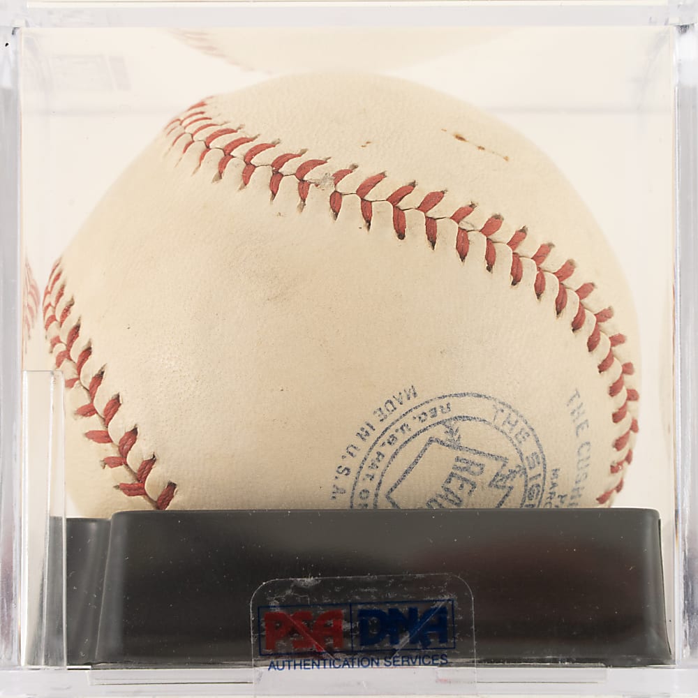 Chief Bender Single-Signed Baseball PSA/DNA NM-MT 8 Autograph Grade