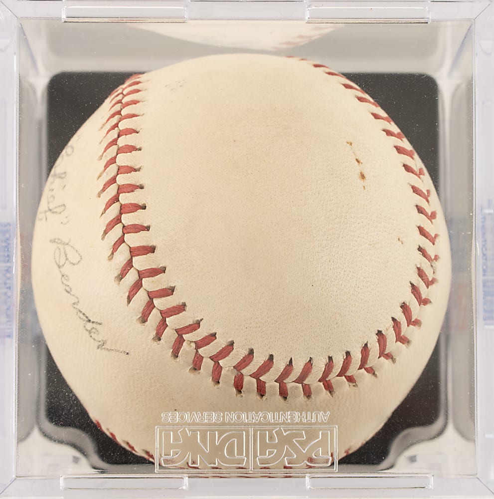 Chief Bender Single-Signed Baseball PSA/DNA NM-MT 8 Autograph Grade