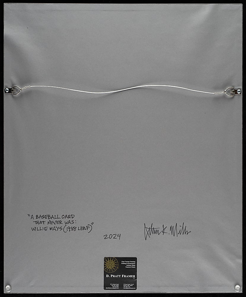 Willie Mays "1948 Leaf" Banner - Original Artwork by Arthur K. Miller