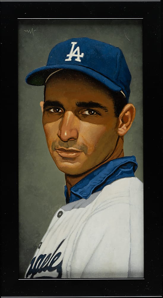 Sandy Koufax Original Painting by Arthur K. Miller