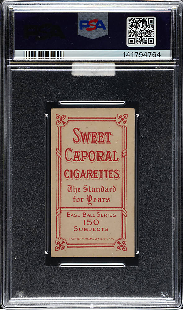 1909-1911 T206 White Border Ty Cobb Portrait Green Background PSA VG+ 3.5 (MBA Gold Diamond)