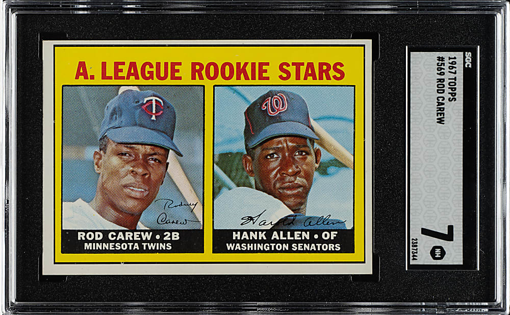 1967 Topps #569 Rod Carew Rookie SGC NM 7