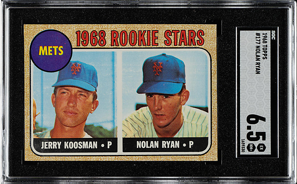 1968 Topps #177 Nolan Ryan Rookie SGC EX/NM+ 6.5