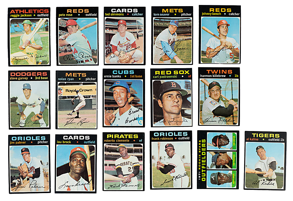 1971 Topps Complete Set (752) Including 29 PSA-Graded Cards