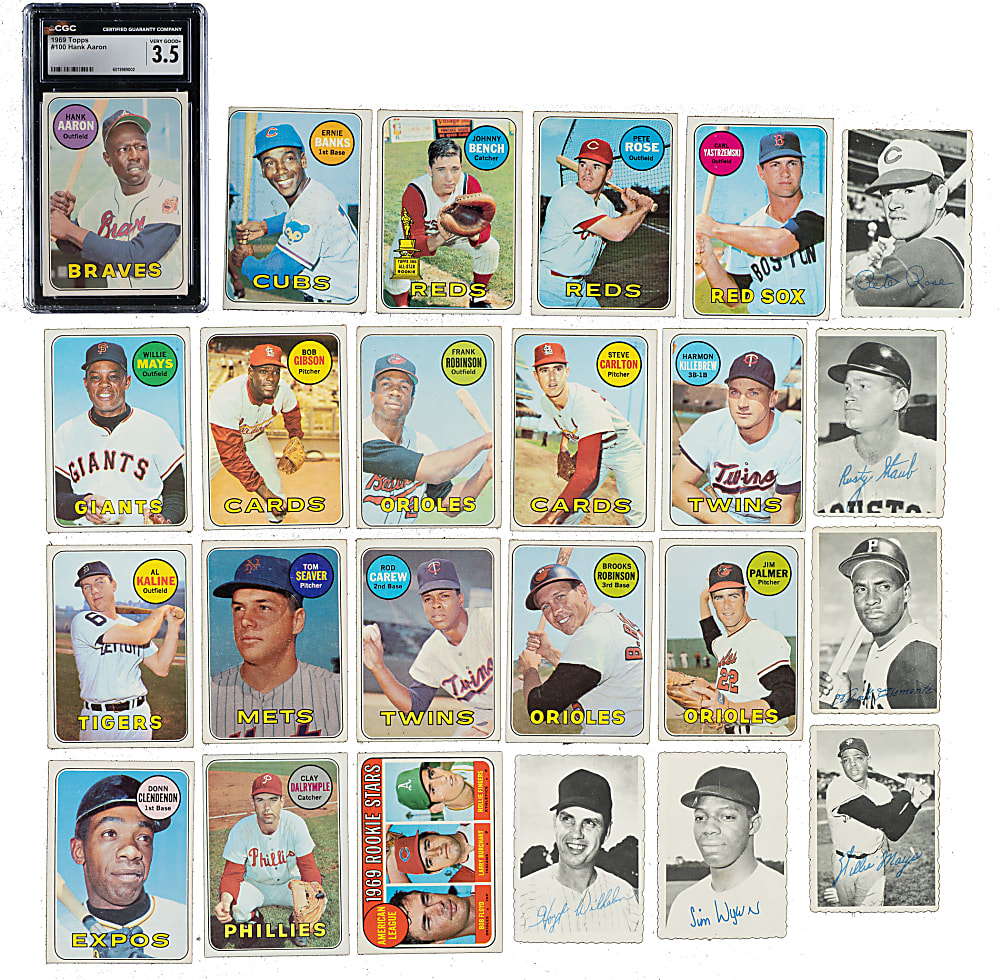 1969 Topps Complete Set (664) Plus Deckle Edge Complete Set (33)
