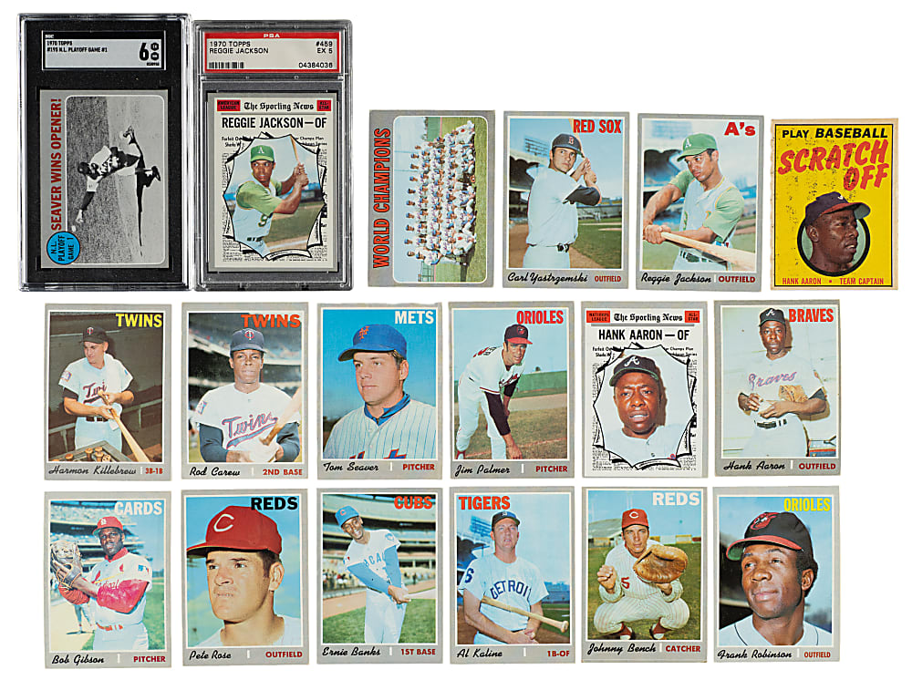 1970 Topps Complete Set (720) Plus Complete Posters, Booklets, and Scratch-Offs Sets