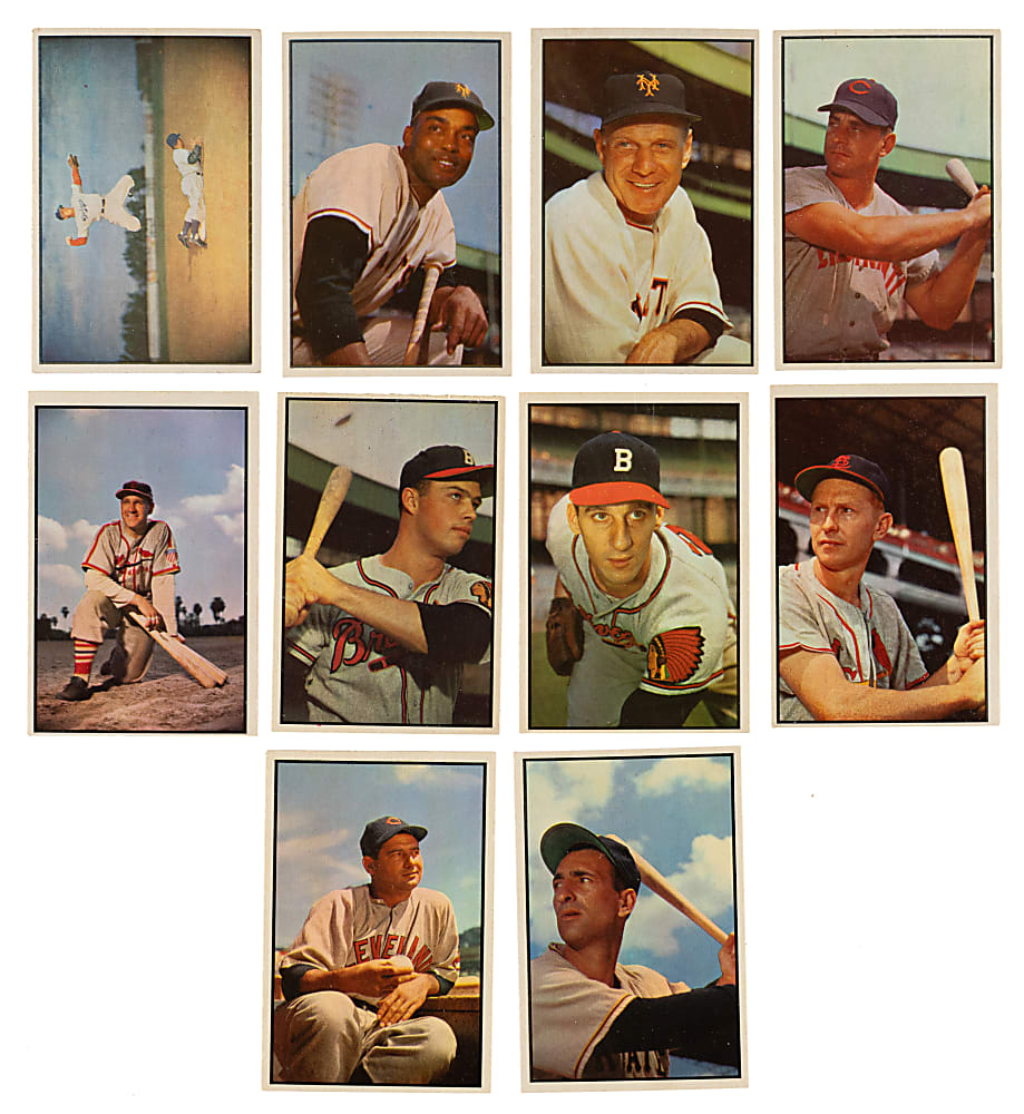 1953 Bowman Color Complete Set (160) Including 56 Graded Cards