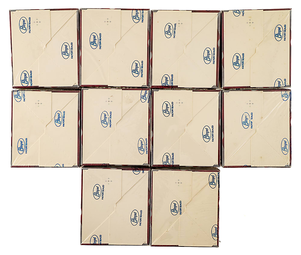 1992 Impel "U.S. Olympicards" Factory-Sealed Unopened Wax Box Collection (10 Boxes, 360 Packs)