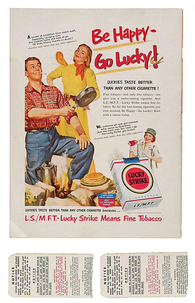 1951 New York Yankees vs. New York Giants World Series Program and Game 1 and 2 Ticket Stub Trio - Mickey Mantle and Willie Mays World Series Debut