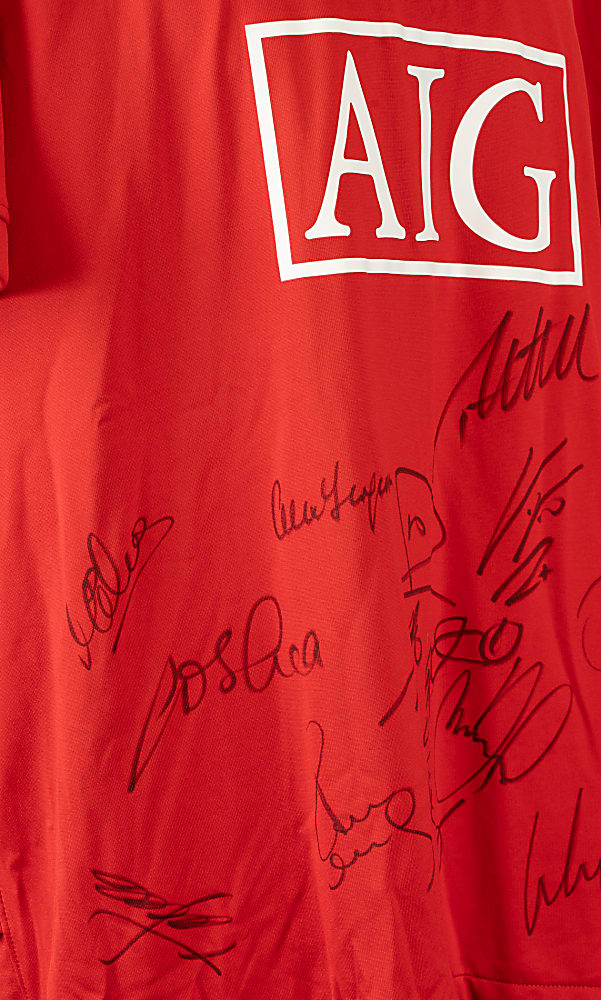 2008-2009 Manchester United Team-Signed Jersey - JSA