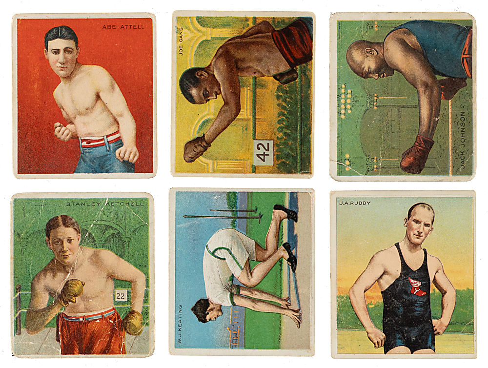Circa 1910 T218 Mecca/Hassan "Champion Athletes and Prize Fighters" Complete Set (153) Including 23 PSA- and SGC-Graded Cards