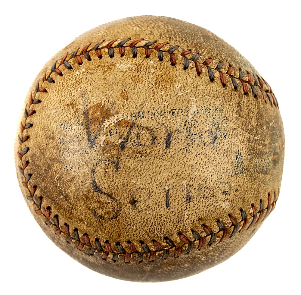 1903 Boston Americans vs. Pittsburgh Pirates World Series Game-Used Baseball - MEARS