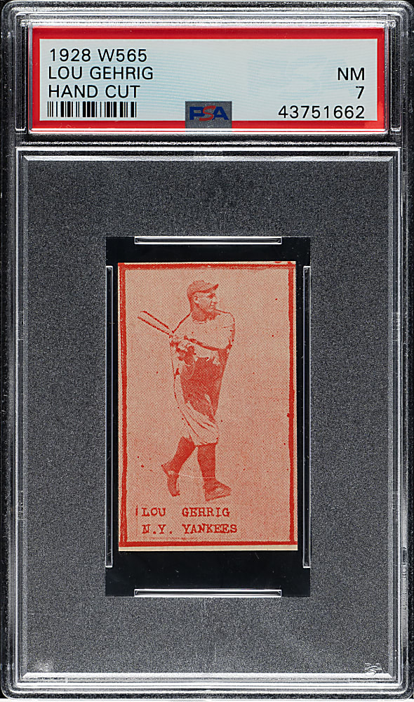 1928 W565 Lou Gehrig PSA NM 7