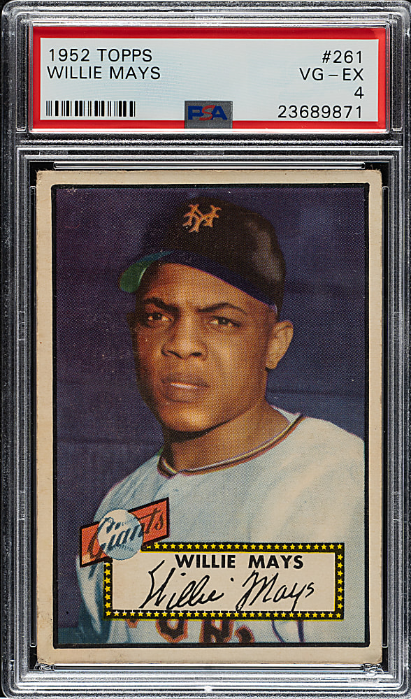 1952 Topps #261 Willie Mays PSA VG-EX 4