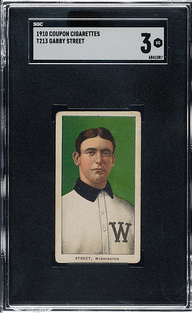 1910 T213 Coupon Cigarettes (Type 1) Gabby Street SGC VG 3