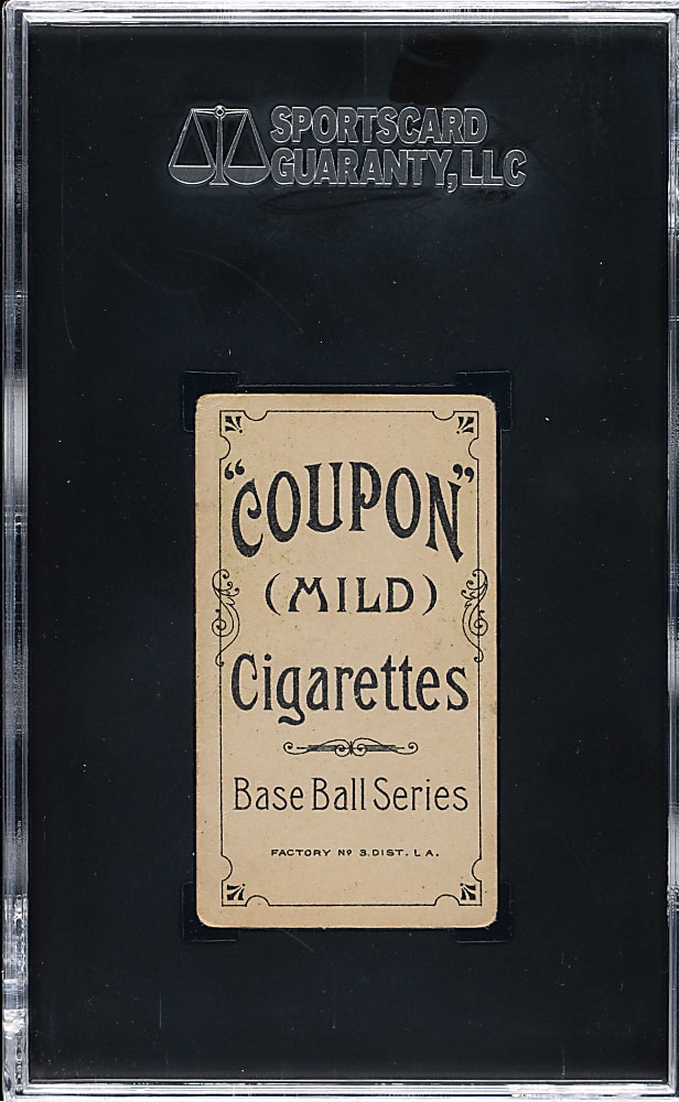 1910 T213 Coupon Cigarettes (Type 1) Gabby Street SGC VG 3