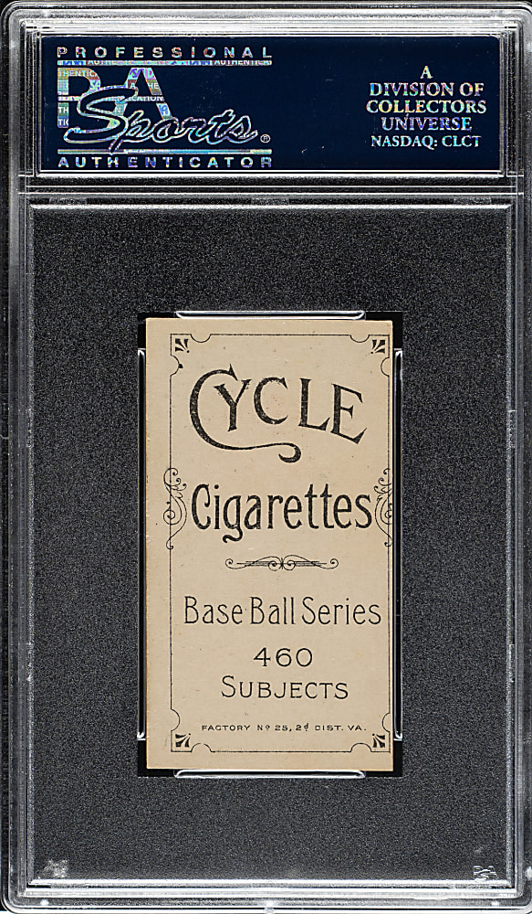 1909-1911 T206 White Border Hal Chase Portrait Blue Background PSA EX 5 - Cycle 460 Back - 1 of 1 - Highest Graded!