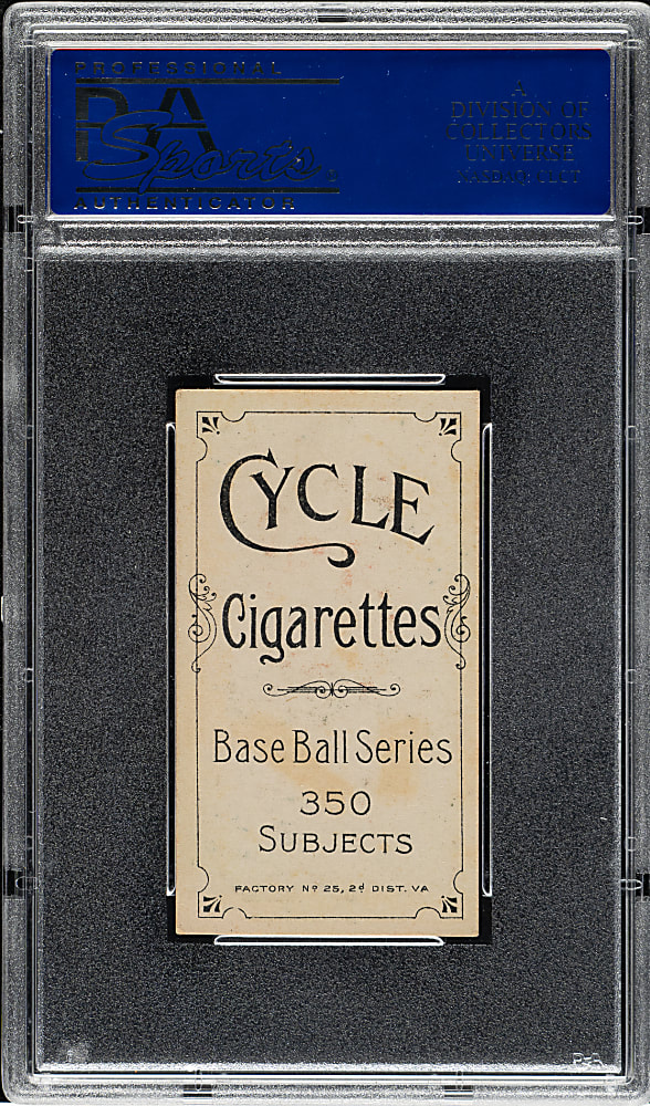 1909-1911 T206 White Border Harry Arndt PSA EX 5 - Cycle 350 Back - 1 of 2 - Highest Graded!