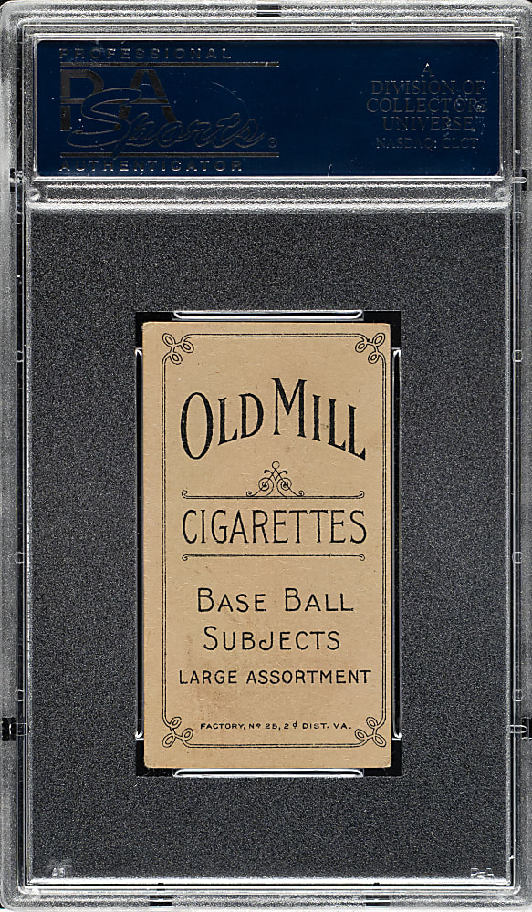 1909-1911 T206 White Border Sherry Magee Portrait PSA VG-EX 4 - Old Mill Back