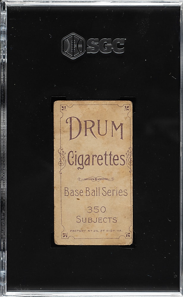 1909-1911 T206 White Border Wid Conroy With Bat SGC FAIR 1.5 - Drum Back