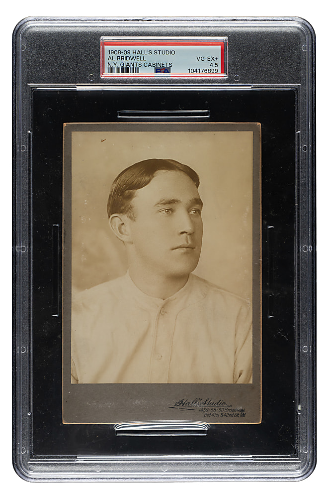 1908-1909 Hall's Studio Cabinets Al Bridwell PSA VG-EX+ 4.5 - The ONLY Graded Example!