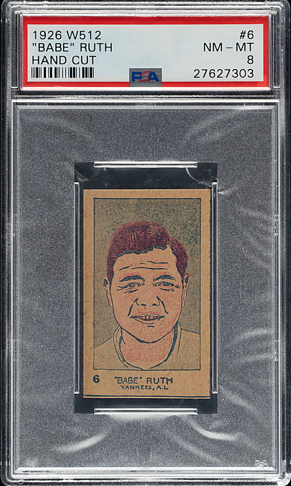 1926 W512 #6 Babe Ruth PSA NM-MT 8