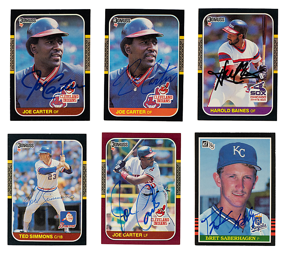 Signed 1981 to 1989 Topps, Fleer, and Donruss Collection (1,654) Including Two Wade Boggs, Harold Baines, and Two Cal Ripken Jr. Rookies