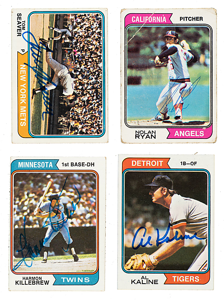 Signed 1974 Topps Collection (326) Including Tom Seaver and Nolan Ryan