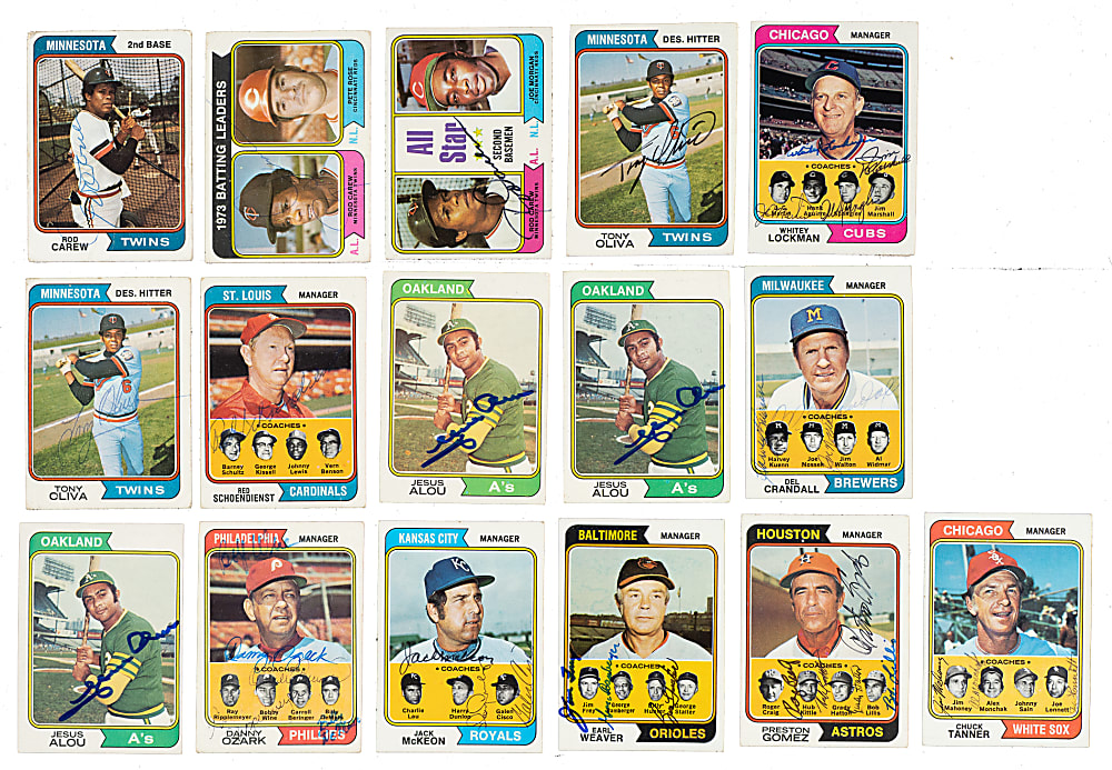 Signed 1974 Topps Collection (326) Including Tom Seaver and Nolan Ryan