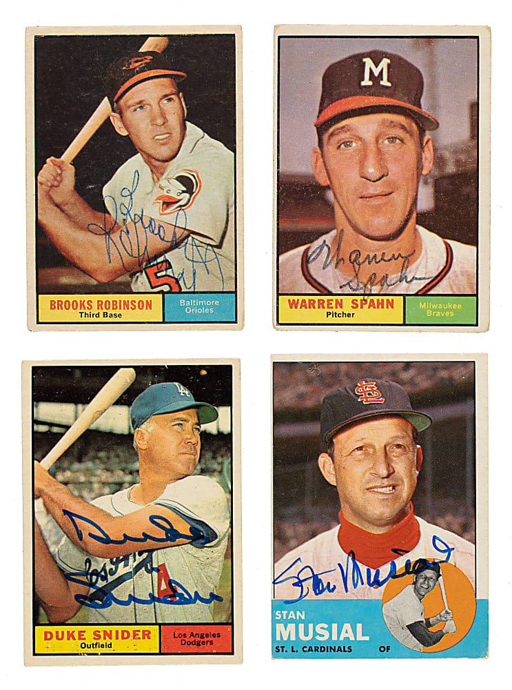 Signed 1960 to 1963 Topps Collection (333) Including 20 Hall of Famers
