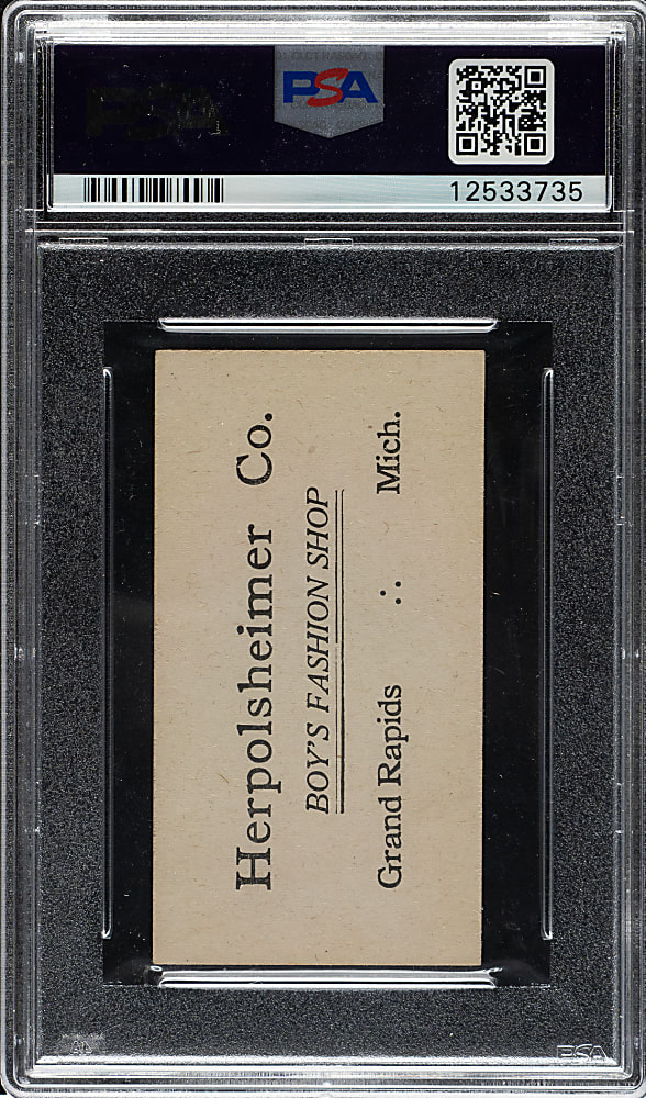 1916 M101-4 Herpolsheimer #38 Ty Cobb PSA EX-MT 6 - 1 of 1 - Highest Graded!