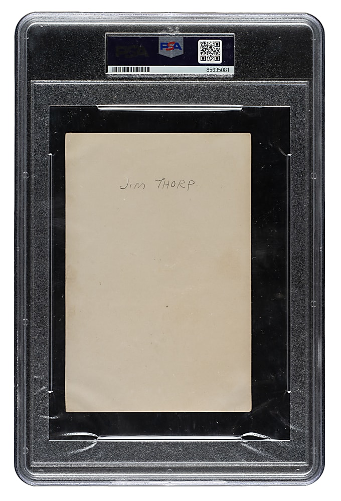 Circa 1912 Jim Thorpe Carlisle Vintage Photograph PSA/DNA Type III