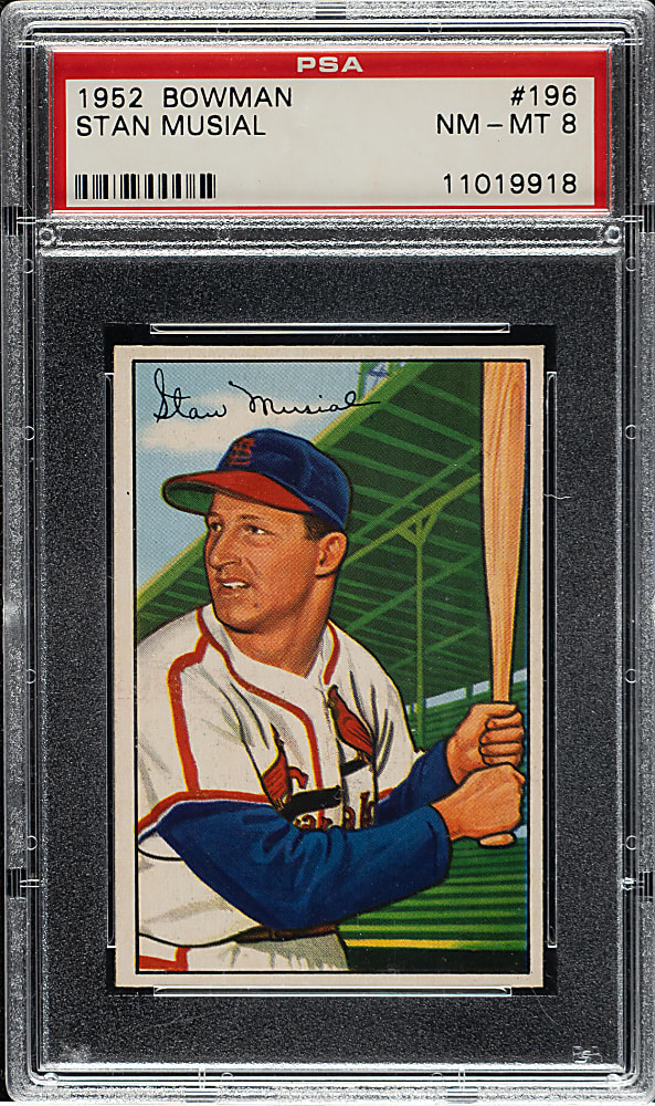 1952 Bowman #196 Stan Musial PSA NM-MT 8