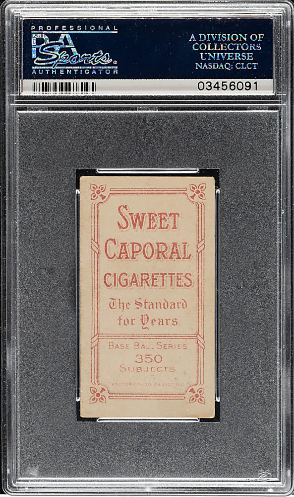 1909-1911 T206 White Border Ty Cobb Portrait Green Background PSA VG-EX 4