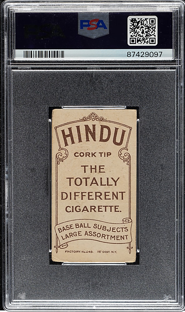 1909-1911 T206 White Border Joe Tinker Portrait PSA GOOD 2 - Brown Hindu Back