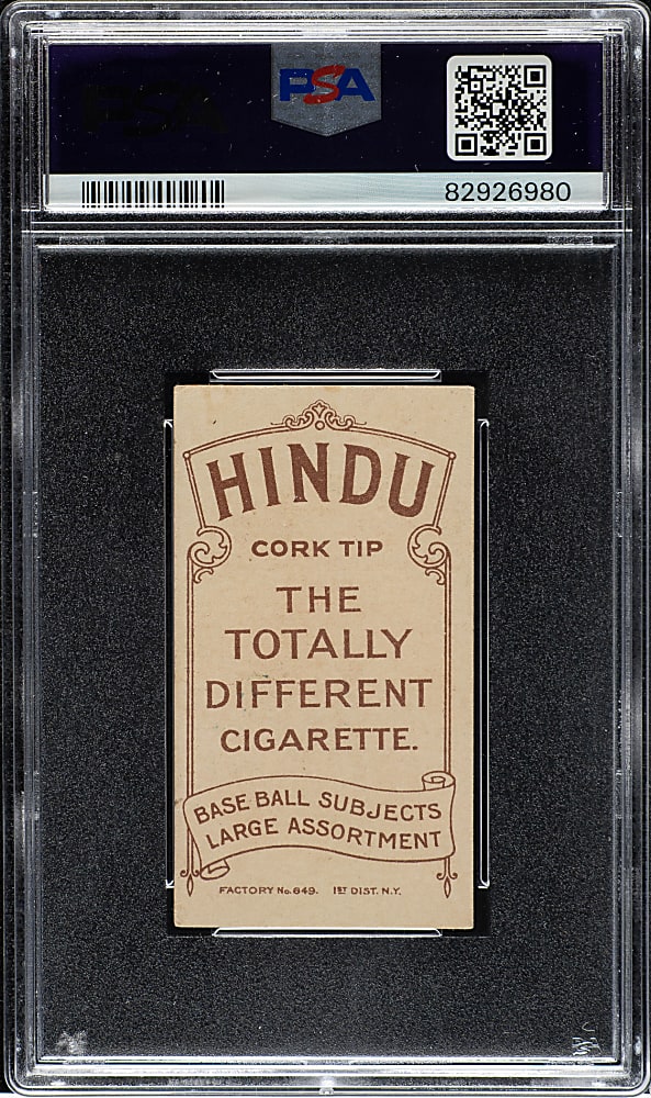 1909-1911 T206 White Border William Otey Southern Leaguer PSA VG+ 3.5 - Brown Hindu Back