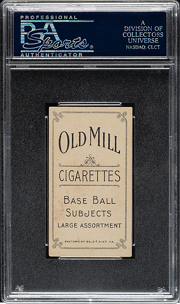 1909-1911 T206 White Border Mordecai Brown Chicago on Shirt PSA EX 5 - Old Mill Back