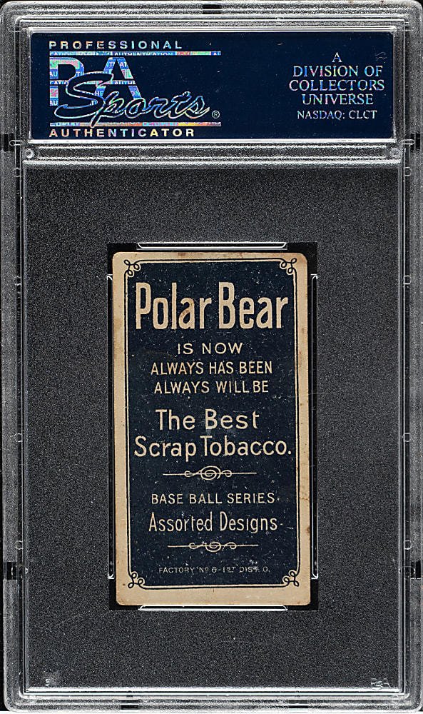 1909-1911 T206 White Border Cy Young Glove Shows PSA VG 3 - Polar Bear Back