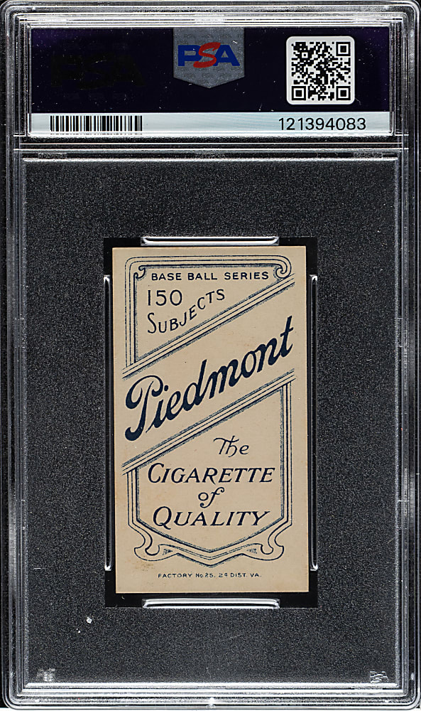 1909-1911 T206 White Border Rube Manning Batting PSA NM 7