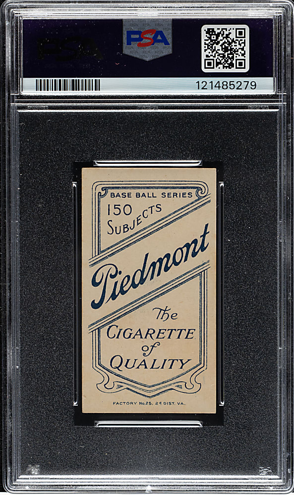 1909-1911 T206 White Border Tommy Leach Portrait PSA EX-MT 6