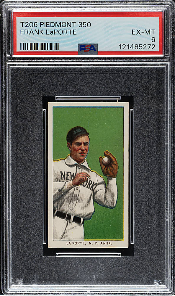 1909-1911 T206 White Border Frank LaPorte PSA EX-MT 6