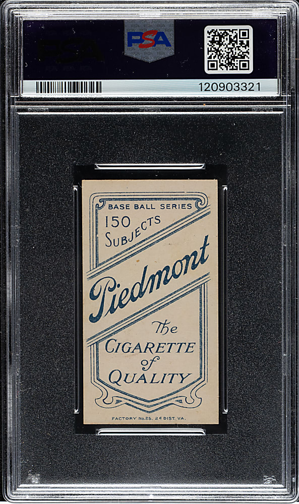 1909-1911 T206 White Border Jake Stahl No Glove Showing PSA EX-MT 6