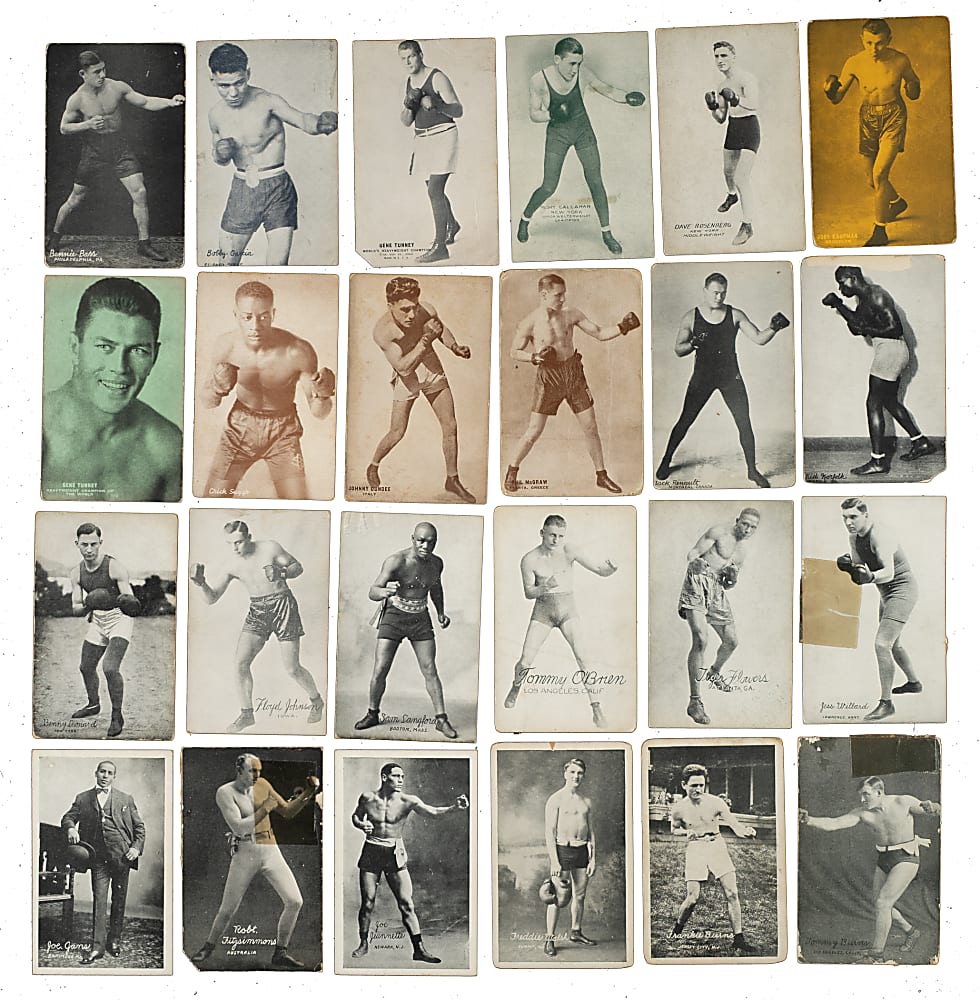 1921 to 1928 Boxing Exhibits Collection (131) Including Jack Johnson, Jack Dempsey and Gene Tunney