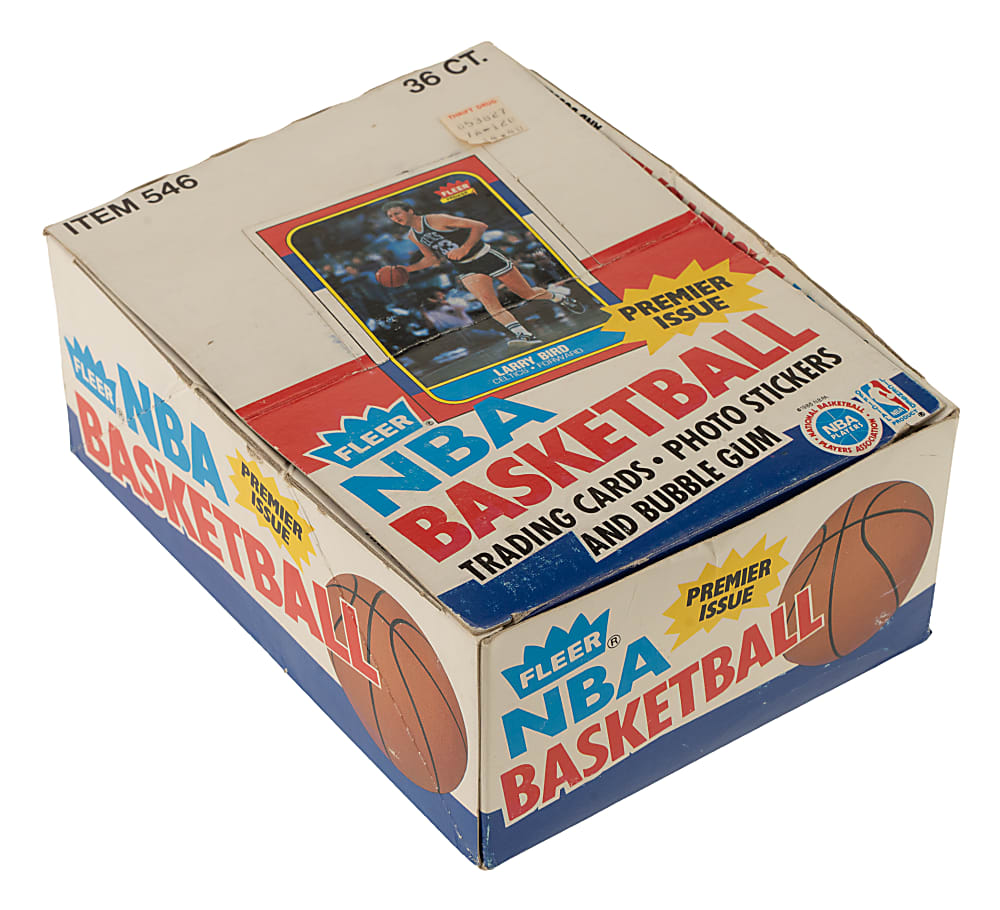 1986-1987 Fleer Basketball Display Box
