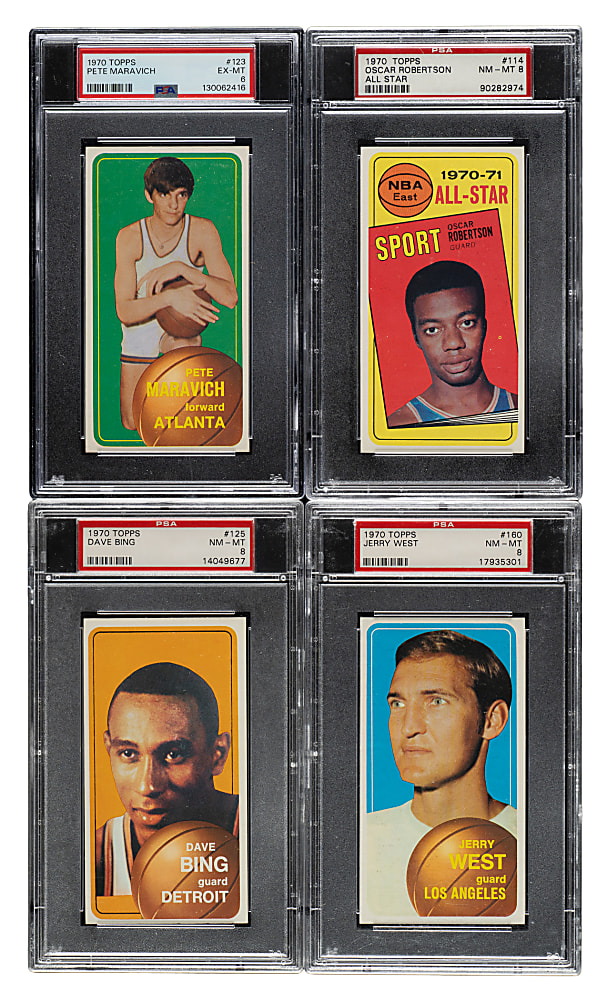 1970-1971 Topps Basketball Complete Set (175) Including #123 Pete Maravich Rookie PSA EX-MT 6